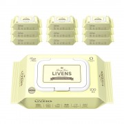 오리지널 플러스 도톰한 저자극 아기물티슈 엠보싱 캡형 [리벤스] 100매*20팩 / BOX