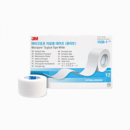 3M 마이크로포 의료용 테이프 (화이트) 12개입